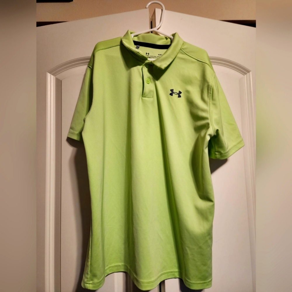 Under Armour Large light green polo